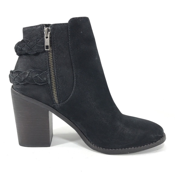 Steve Madden Ankle Boots Tender Suede Braid Buckle - Picture 5 of 8